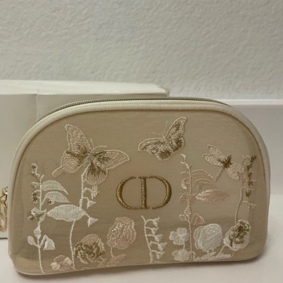 DIOR 2025 Cosmetic Pouch Embroidered Butterflies - Picture 3 of 4